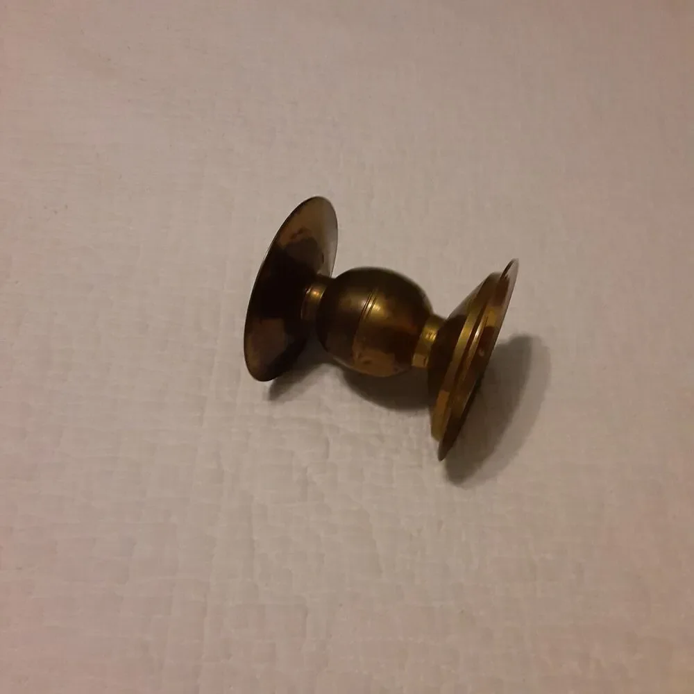Waccamaw Vintage Brass Candle Holder w/Patina Hand Crafted